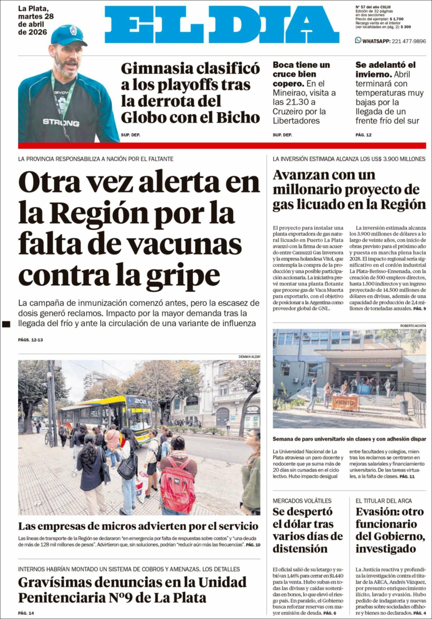 Media Panel - Developments and Systems | CLASICA RADIO - Tapa del diario El Dia